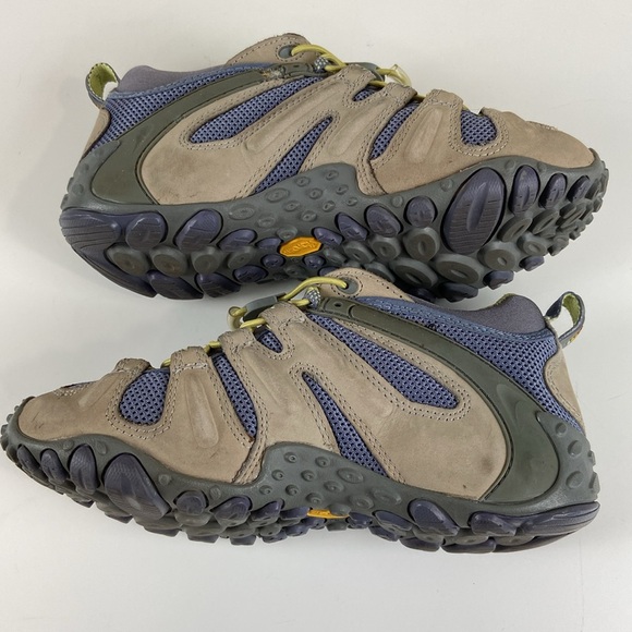 Merrell Chameleon II Stretch Leather Vibram Ankle Hiking Boots Womens 7 - Picture 7 of 10
